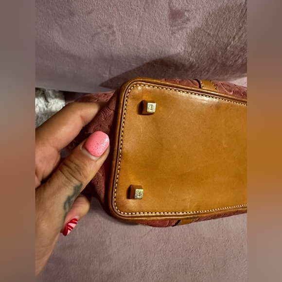 CELINE Tote Bag Pink Suede Leather Vintage Handbag - Picture 13 of 17